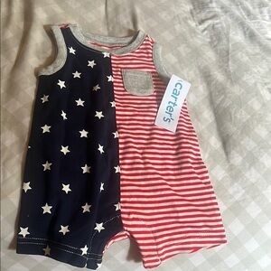 Carter's Star and Stripe Baby Romper